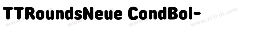 TTRoundsNeue CondBol字体转换